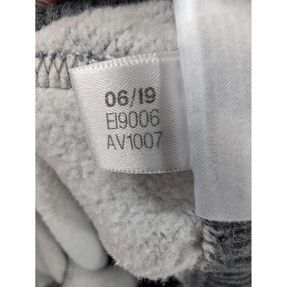 Adidas Mens Gray Fleece Jogger‎ Sweatpants 3 Stripe Athletic Pants XL